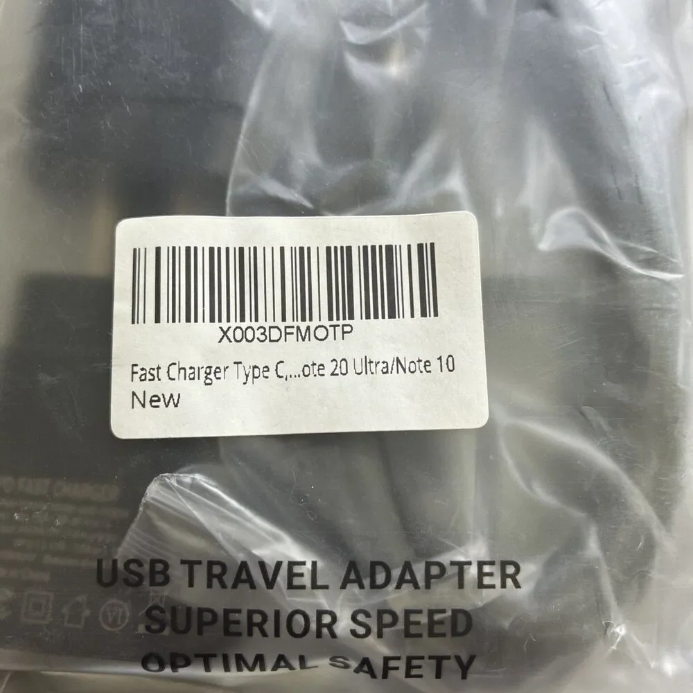 USB-C Fast Charger New With Cord and Two Power Plugs